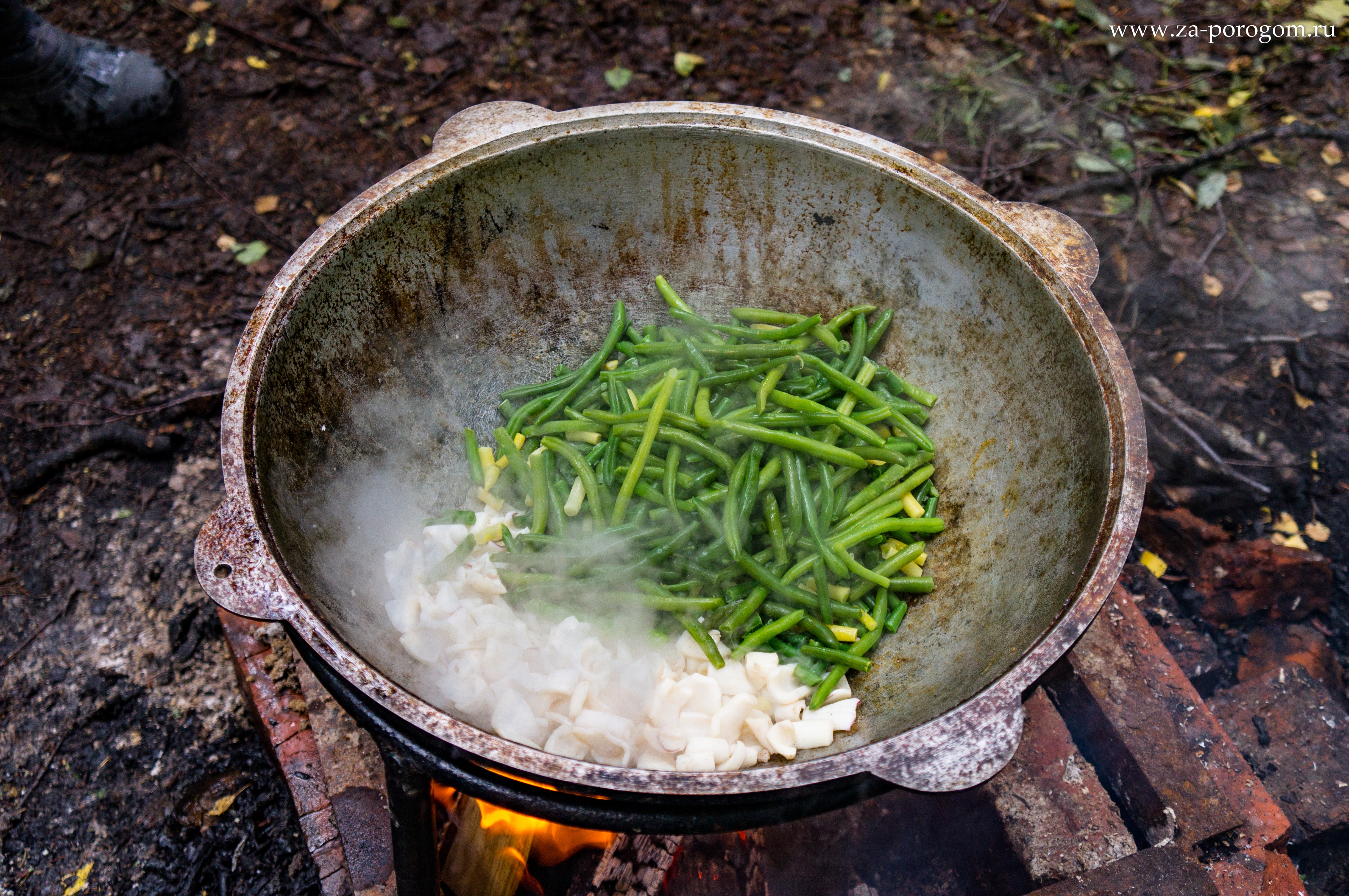 Паэлья в казане на костре. Морепродукты в казане на костре. Паэлья с морепродуктами в казане на костре. Солянка в казане на костре рецепт.